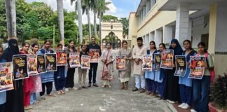 युवती सम्मेलन के पोस्टर का हुआ विमोचन ‘नारी नवचेतना’ युवती सम्मेलन बनेगा नारी विचार-विमर्श का महत्वपूर्ण मंच : गौरी पाण्डेय