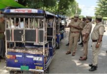 नाबालिग ई-रिक्शा चालकों पर पुलिस का शिकंजा, 91 वाहन सीज 215 ई-रिक्शा का चालान, क्षमता से अधिक सवारी और अवैध पार्किंग पर भी कार्रवाई