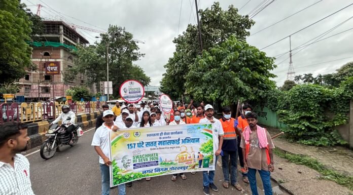 157 घंटे का महा सफाई अभियान शुरू, हर वार्ड में चलेगा विशेष अभियान महापौर ने हरी झंडी दिखाकर किया शुभारंभ, बाजारों से लेकर प्रमुख मार्गों और नालियों तक होगी सफाई
