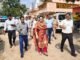 समय माता मंदिर के पोखरे का होगा सौंदर्यीकरण डीएम ने किया निर्माण कार्यों का निरीक्षण, मंदिर से पोखरे तक सीसी रोड का प्रस्ताव तैयार करने के निर्देश