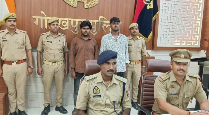 असलहा तस्करी नेटवर्क पर पुलिस की कार्रवाई, दो युवक और बाल अपचारी गिरफ्तार खोराबार पुलिस ने पिस्टल, तमंचा और कारतूस के साथ स्विफ्ट डिजायर बरामद की