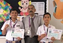 राज्य स्तरीय गणित ओलंपियाड में जयपुरिया स्कूल के दो छात्रों ने लहराया परचम मानस मिश्रा प्रदेश में दूसरे और अनंत कसौधन तीसरे स्थान पर रहे, रजत व कांस्य पदक के साथ मिली नकद पुरस्कार राशि